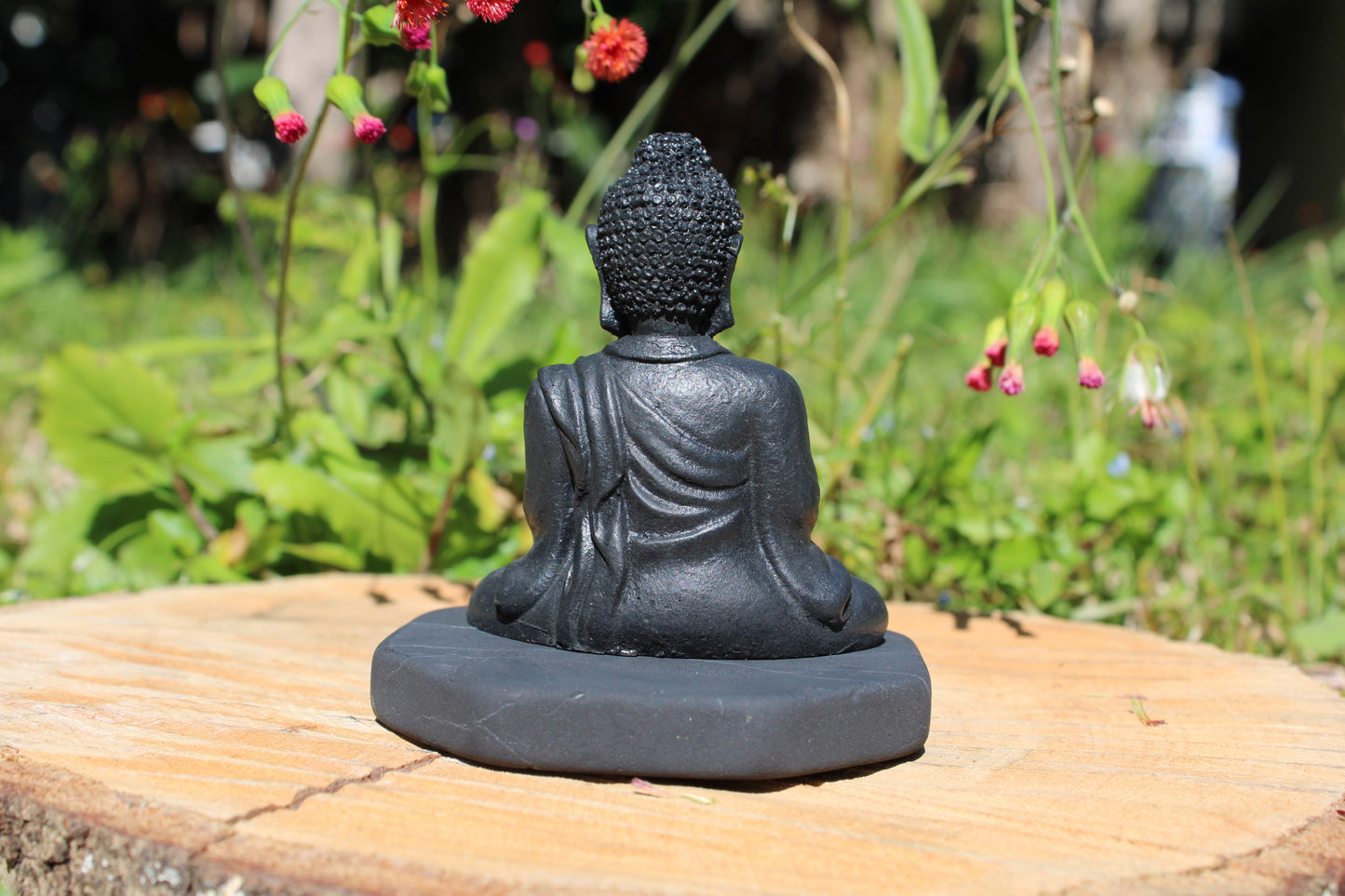 Shungite Buddha Carving