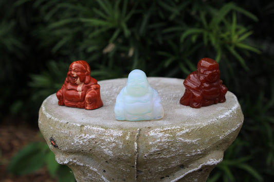 Gemstone Laughing Buddha Carvings