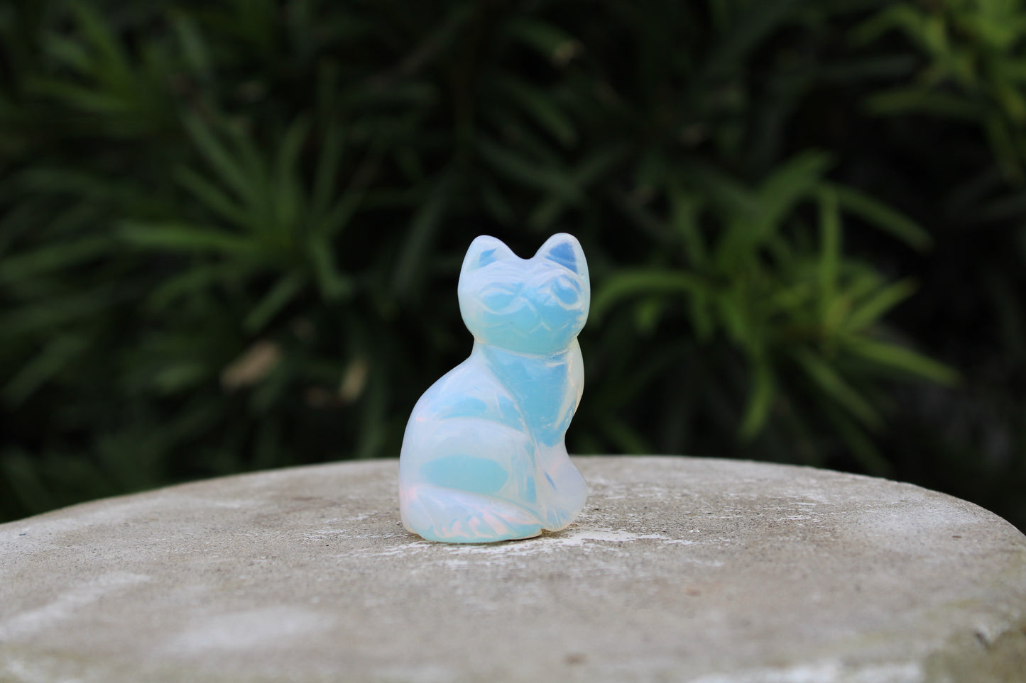 Gemstone Cat Carving