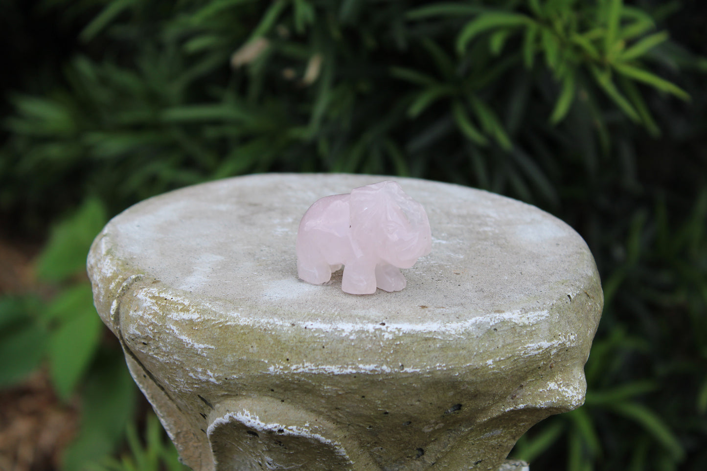 Gemstone Elephant Carvings