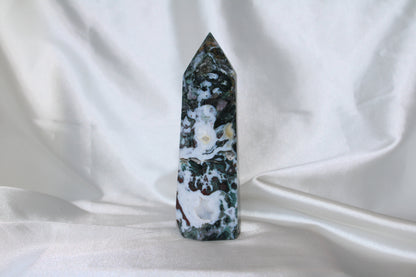 Ocean Jasper Tower with Druzy